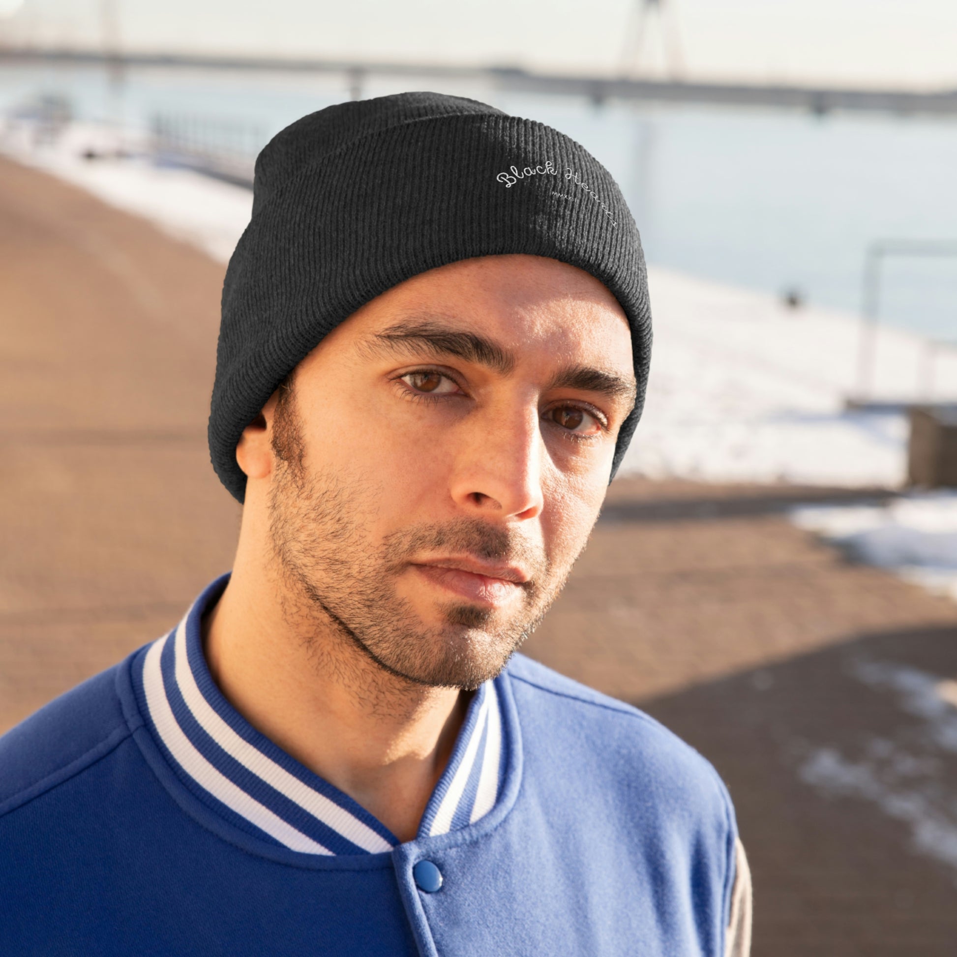 Black Hearts Classic Beanie - Black Hearts