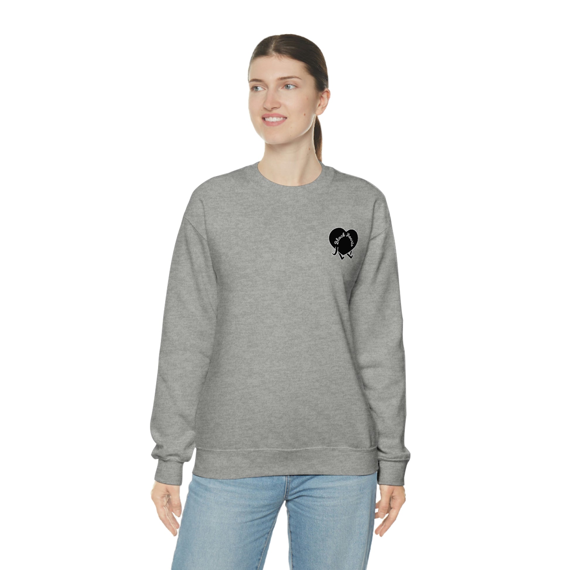 Black Hearts Club Crewneck Sweatshirt - Black Hearts