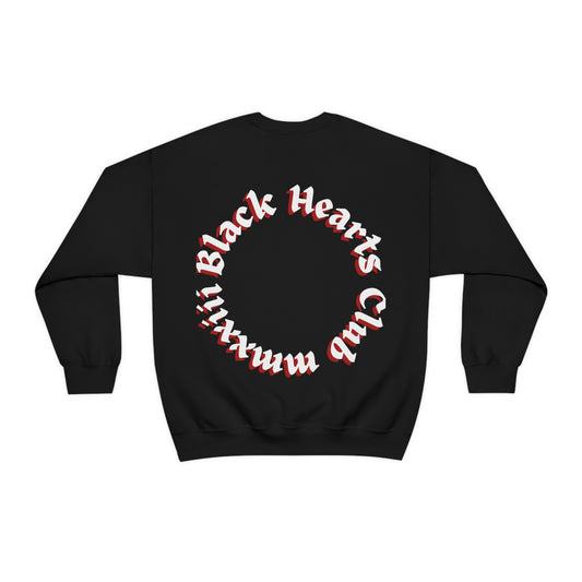 Black Hearts Club Crewneck Sweatshirt - Black Hearts