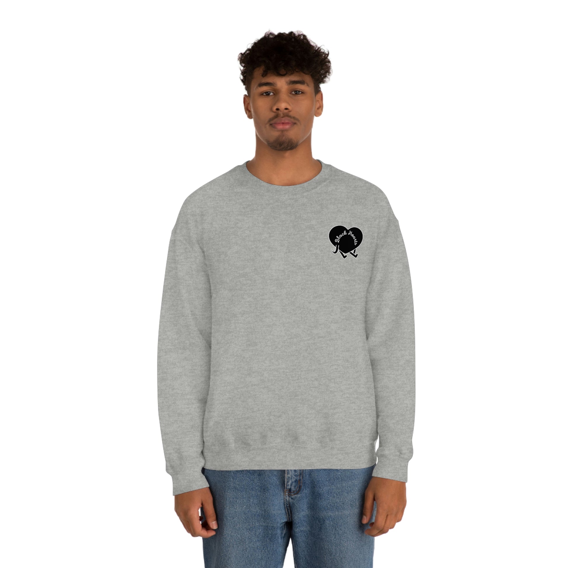 Black Hearts Club Crewneck Sweatshirt - Black Hearts