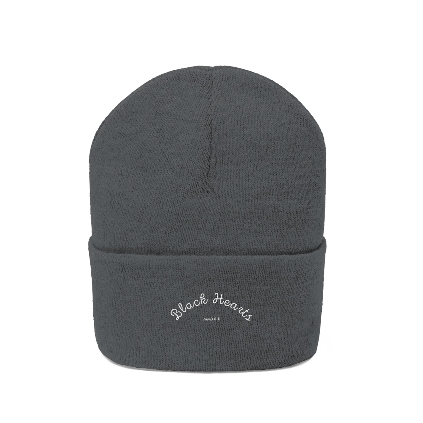 Black Hearts Classic Beanie - Black Hearts