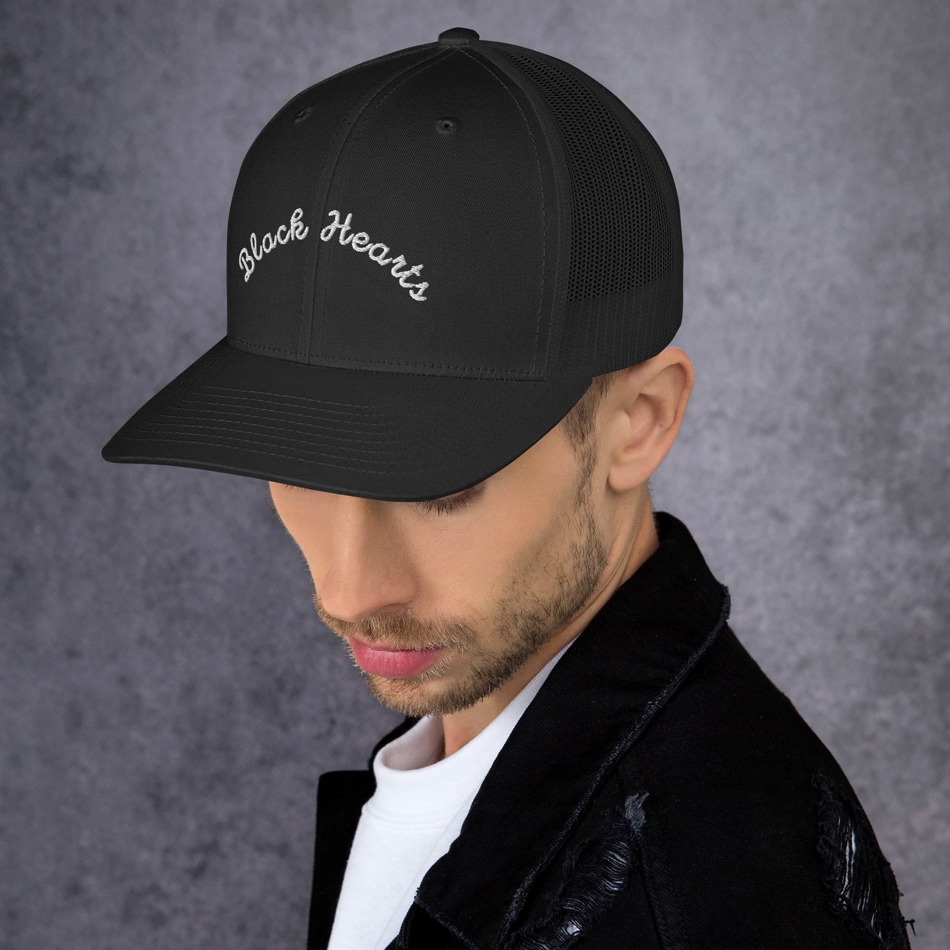 Black Hearts Classic Trucker Hat - Black Hearts