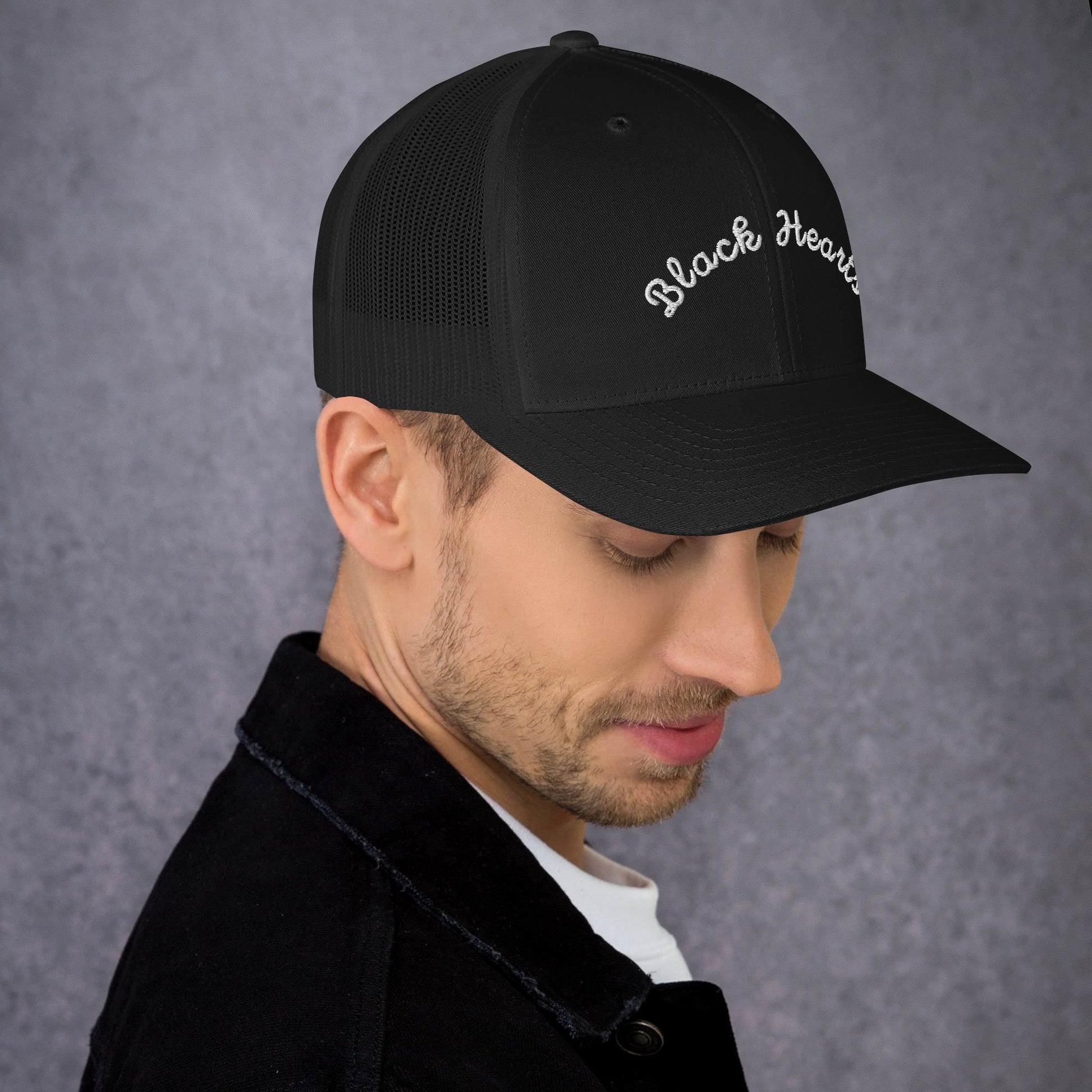 Black Hearts Classic Trucker Hat - Black Hearts